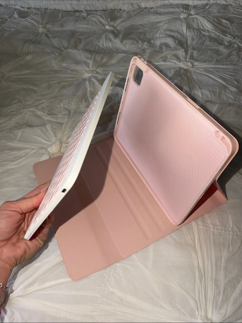 Slim Pink iPad Pro 11 inch Case with Bluetooth Keyboard